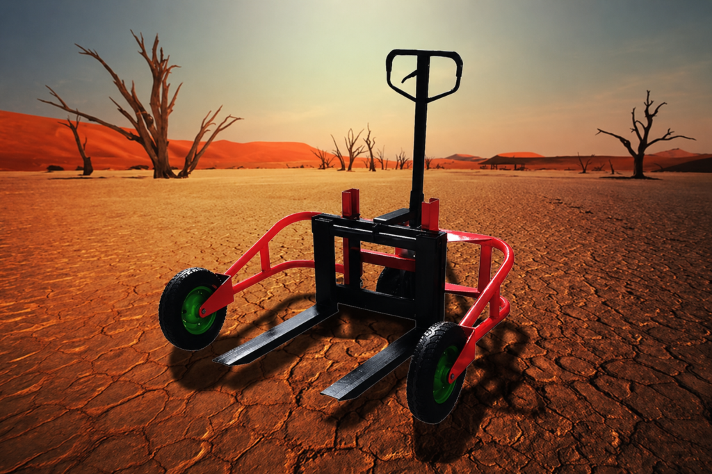 can a pallet jack go on dirt