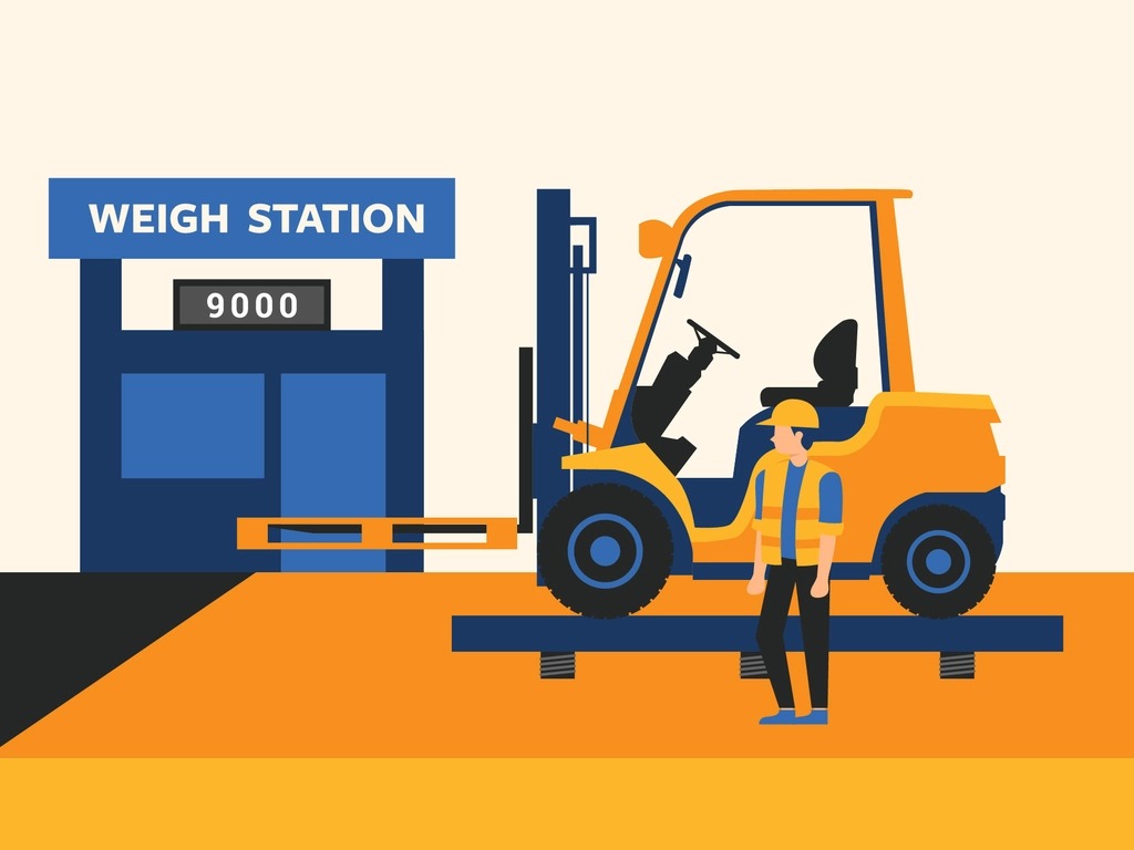 how much does a reach truck weigh
