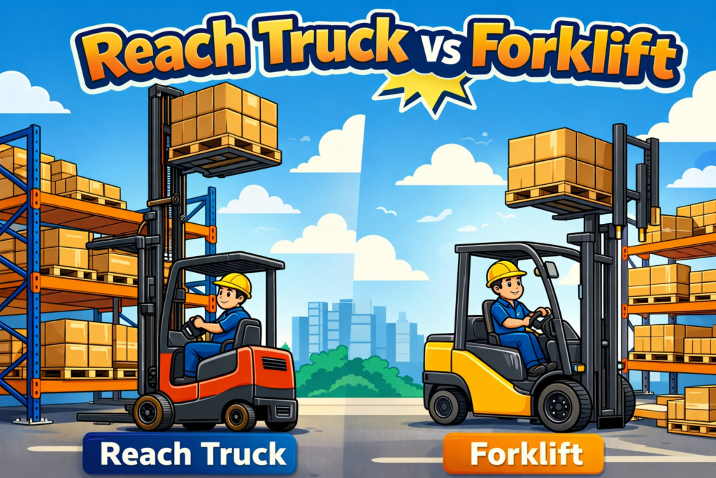 cuál es la diferencia entre una carretilla retráctil y una carretilla elevadora